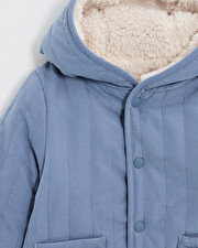 Manteau r&eacute;versible d&eacute;perlant Coloris bleu nocturne  Natalys