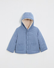 Manteau r&eacute;versible d&eacute;perlant Coloris bleu nocturne  Natalys