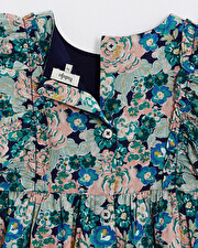 Robe sans manches en popeline Imprimé grosses fleurs Natalys
