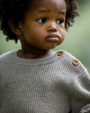 Pull en tricot fantaisie Coloris moka Natalys