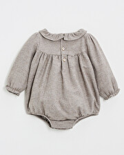 Barboteuse en flanelle Coloris beige  Natalys