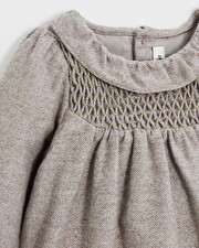 Barboteuse en flanelle Coloris beige  Natalys