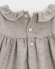 Barboteuse en flanelle Coloris beige  Natalys