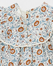 Robe manches longues imprim&eacute; Imprim&eacute; fleurs folk  Natalys
