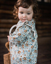 Robe manches longues imprim&eacute; Imprim&eacute; fleurs folk  Natalys