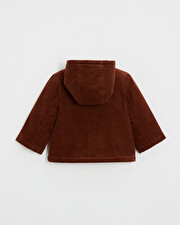 Manteau en velours c&ocirc;tel&eacute; Coloris brique  Natalys
