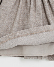 Robe manches longues flanelle Coloris beige  Natalys