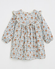 Robe manches longues imprim&eacute; Imprim&eacute; fleurs folk  Natalys