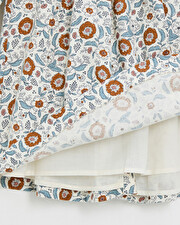 Robe manches longues imprim&eacute; Imprim&eacute; fleurs folk  Natalys
