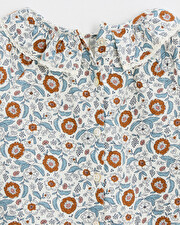 Robe manches longues imprim&eacute; Imprim&eacute; fleurs folk  Natalys