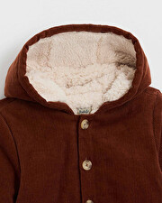 Manteau en velours côtelé Coloris brique Natalys