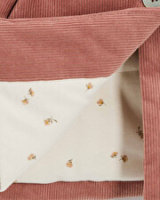 Manteau en velours c&ocirc;tel&eacute; Colors rose b&eacute;gonia  Natalys