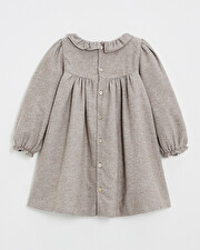Robe manches longues flanelle Coloris beige  Natalys