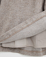 Robe manches longues flanelle Coloris beige  Natalys