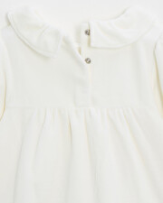 Pyjama deux pi&egrave;ces enfant en velours Coloris &eacute;cru  Natalys