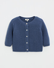 Gilet en laine m&eacute;rinos Coloris Bleu  Natalys