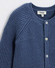 Combinaison longue sans pied en laine m&eacute;... Coloris Bleu  Natalys