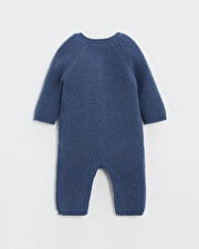 Combinaison longue sans pied en laine m&eacute;... Coloris Bleu  Natalys