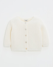 Gilet en laine mérinos Coloris Ecru Natalys