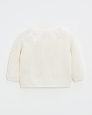 Gilet en laine mérinos Coloris Ecru Natalys