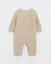Combinaison longue sans pied en laine m&eacute;... Coloris Beige  Natalys
