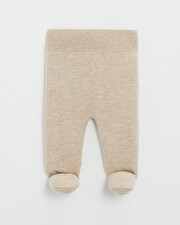 Ensemble brodé en laine mérinos Coloris Beige Natalys
