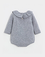 Barboteuse en laine mérinos Coloris Gris Natalys