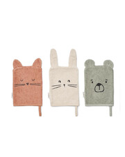Lot de 3 gants de toilette Sylvester Classic Liewood