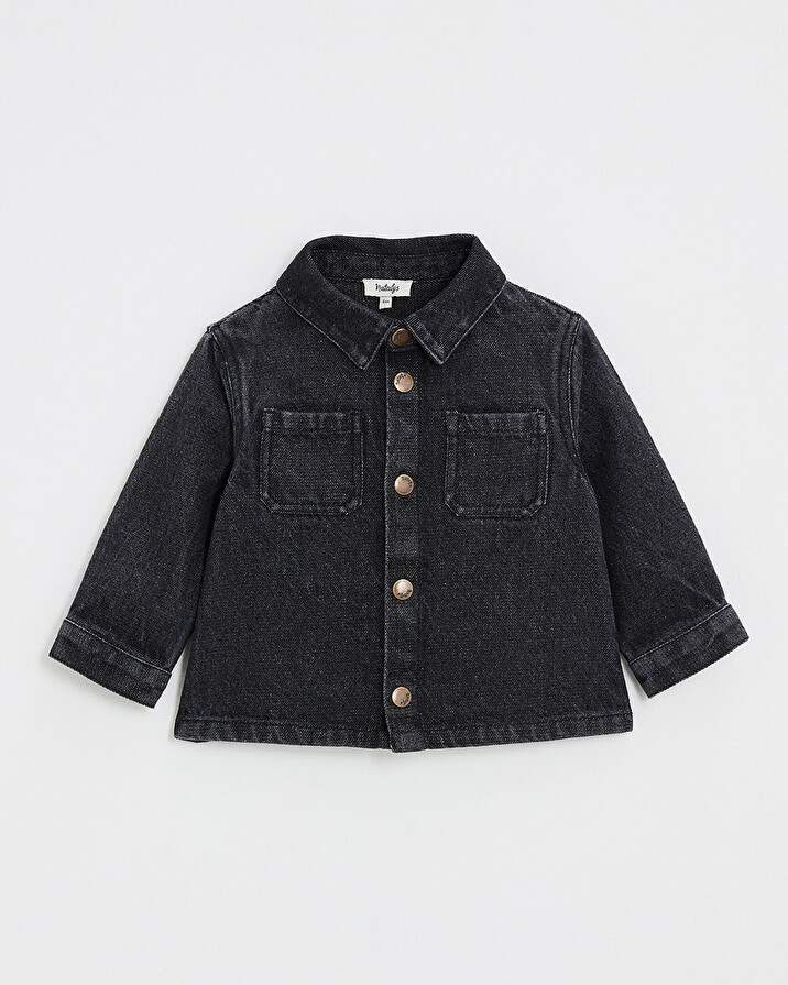 Chemise en denim Coloris gris anthracite  Natalys