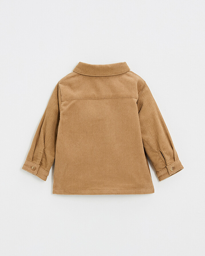 Chemise en velours côtelé Coloris caramel Natalys