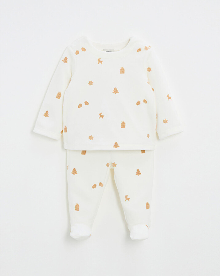 Pyjama deux pi&egrave;ces imprim&eacute; Imprim&eacute; biscuits  Natalys