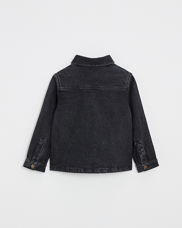 Chemise en denim Coloris gris anthracite  Natalys
