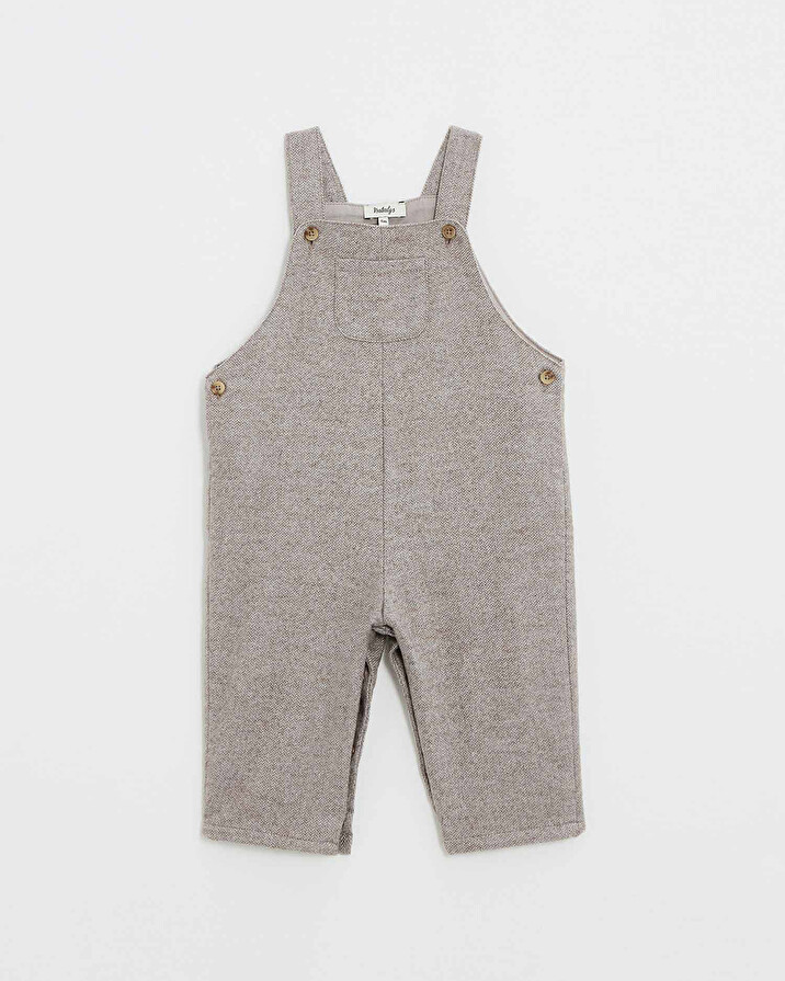 Salopette en flanelle Coloris beige  Natalys