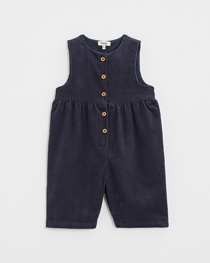 Combinaison en velours Coloris bleu nocturne  Natalys