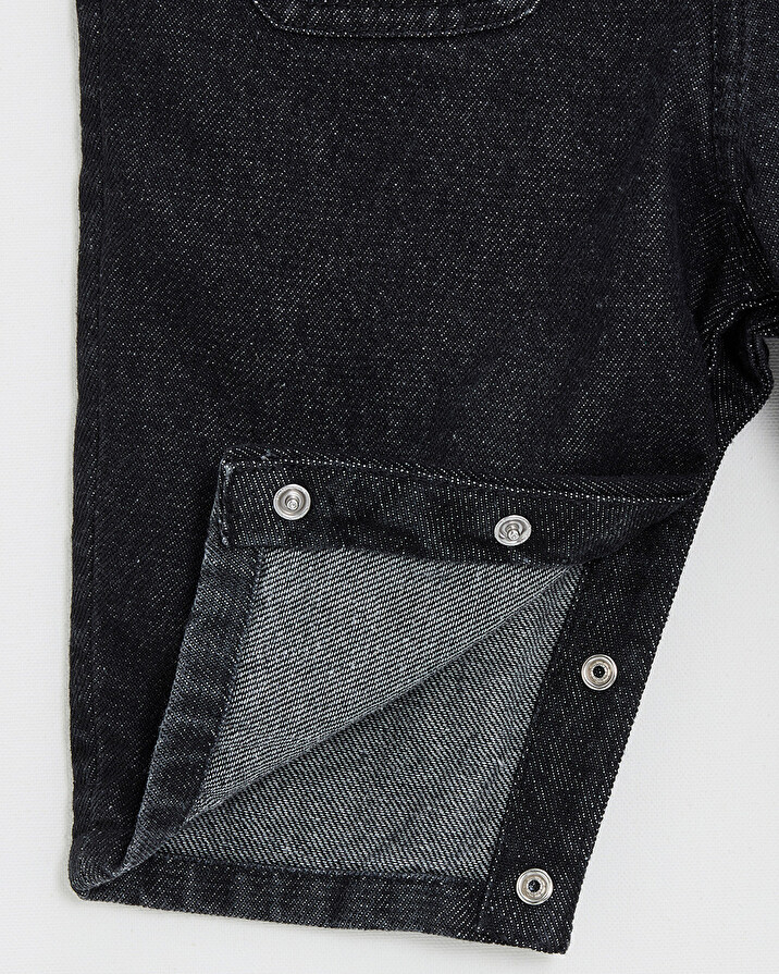 Salopette longue en denim Coloris gris anthracite  Natalys