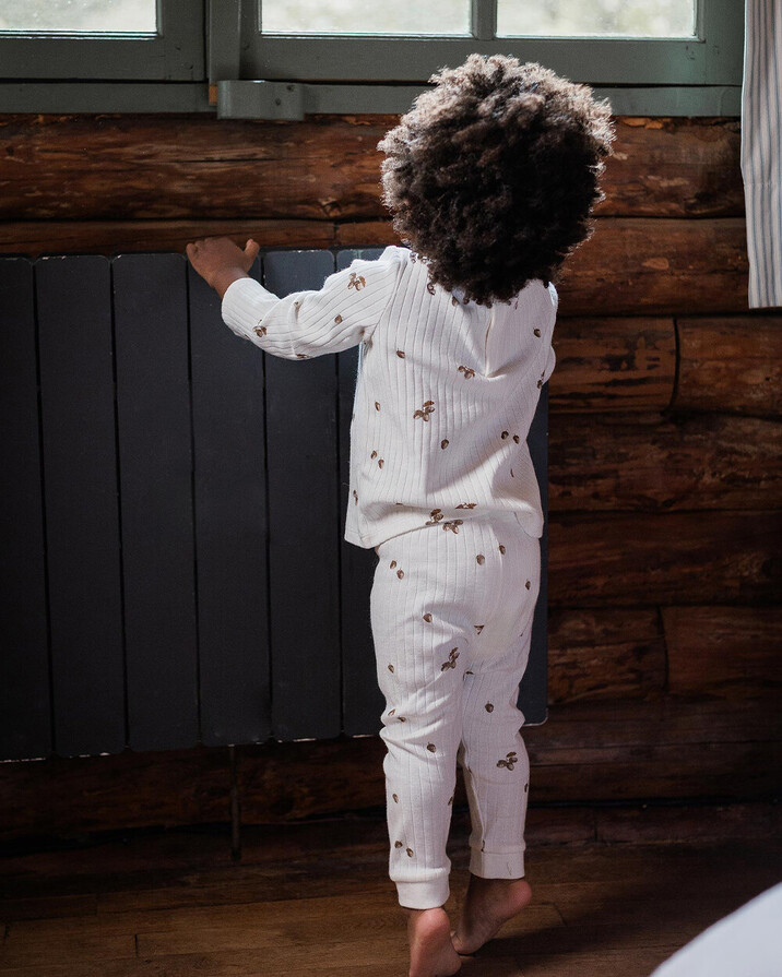 Pyjama en c&ocirc;tes enfant Imprim&eacute; automne  Natalys