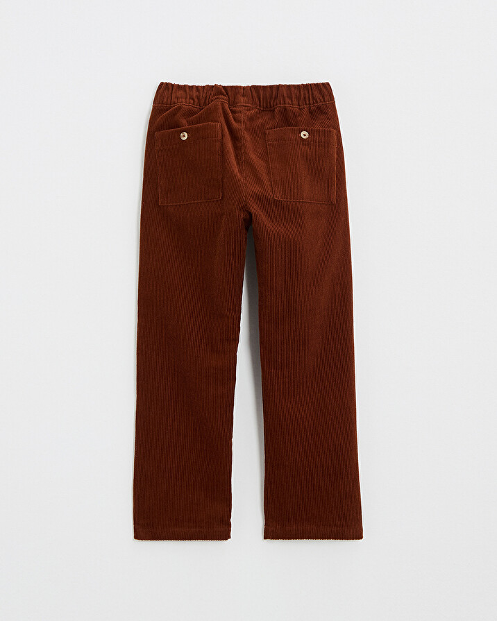 Pantalon en velours côtelé Coloris brique Natalys
