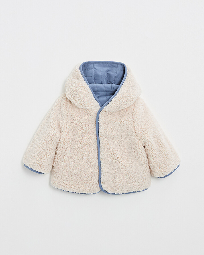 Manteau r&eacute;versible d&eacute;perlant Coloris bleu nocturne  Natalys