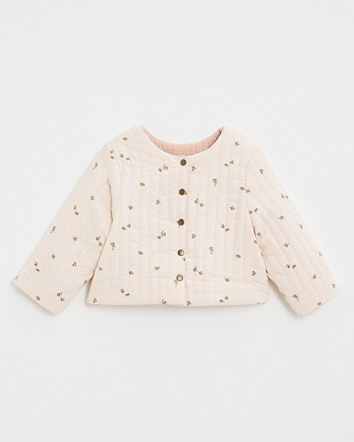 Veste r&eacute;versible imprim&eacute; Imprim&eacute; semi-fleurs  Natalys