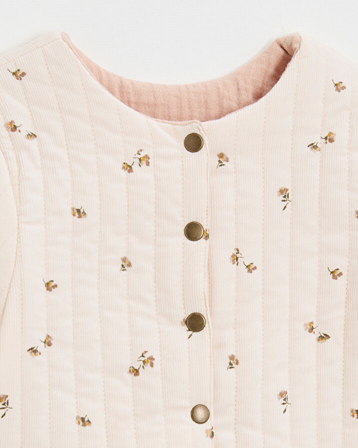 Veste r&eacute;versible imprim&eacute; Imprim&eacute; semi-fleurs  Natalys