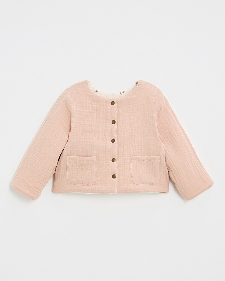 Veste r&eacute;versible imprim&eacute; Imprim&eacute; semi-fleurs  Natalys