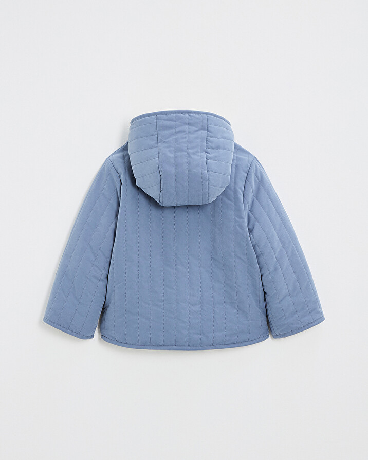 Manteau r&eacute;versible d&eacute;perlant Coloris bleu nocturne  Natalys