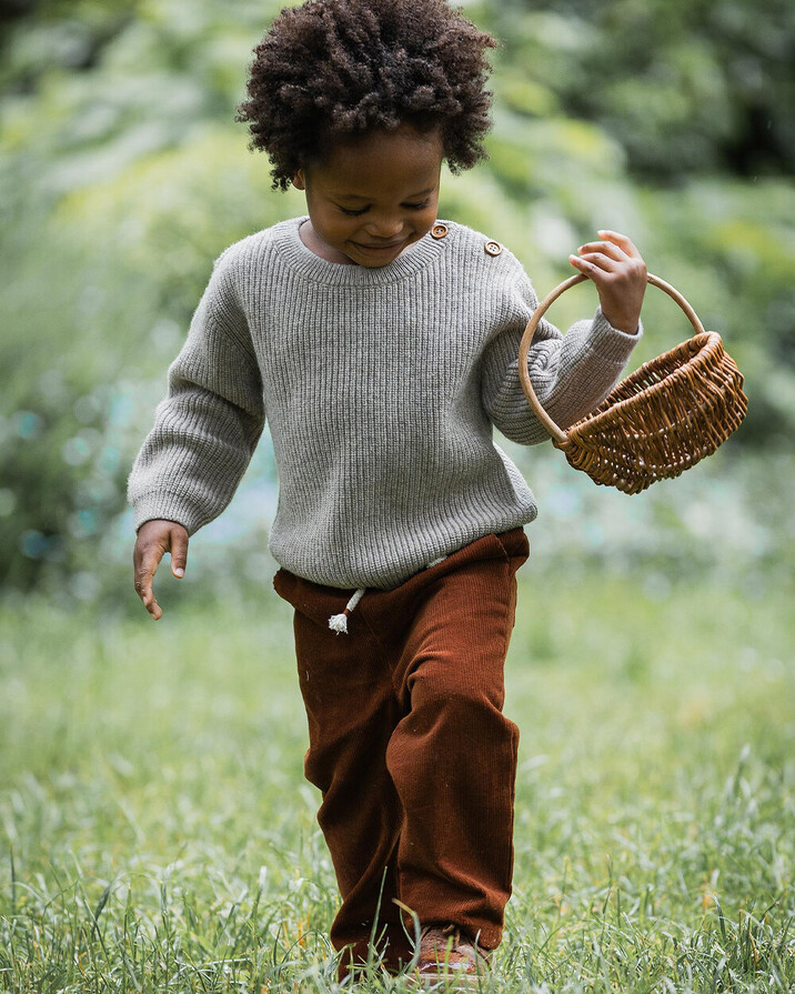 Pull en tricot fantaisie Coloris moka Natalys