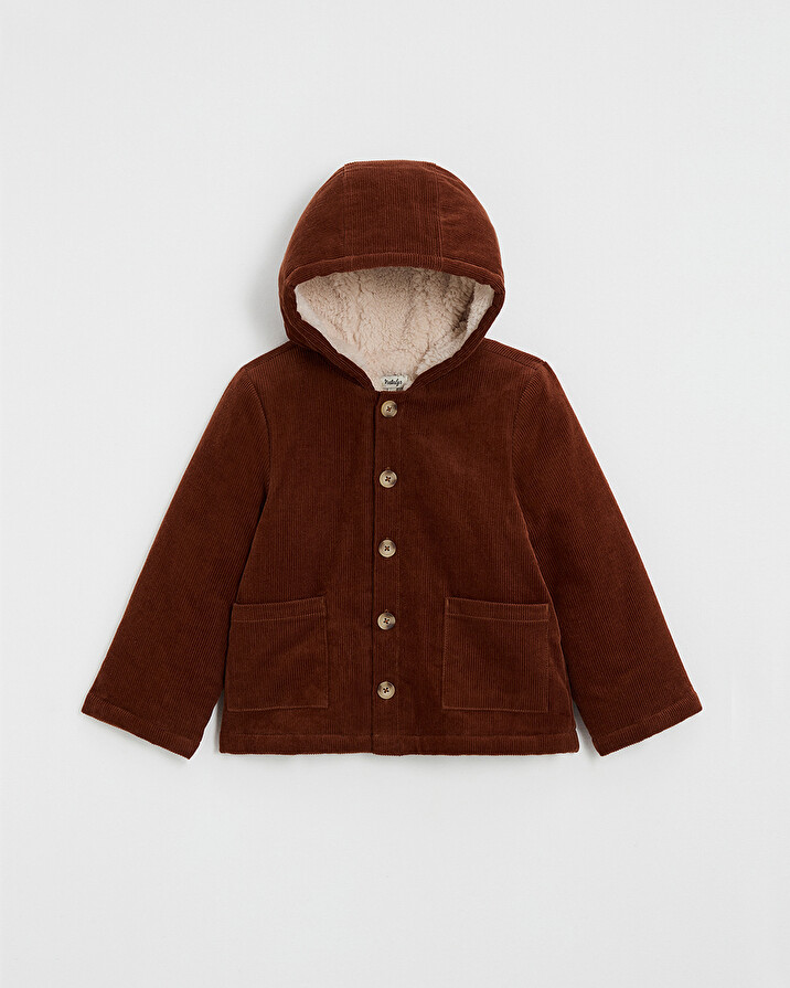 Manteau en velours côtelé Coloris brique Natalys