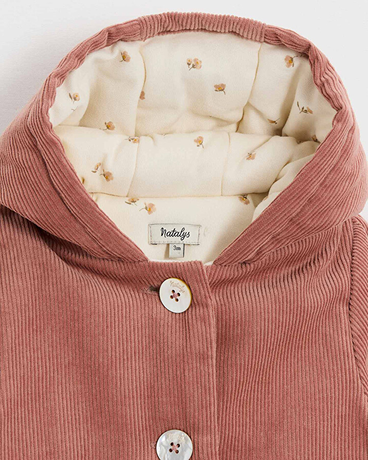 Pilote en velours Colors rose bégonia Natalys
