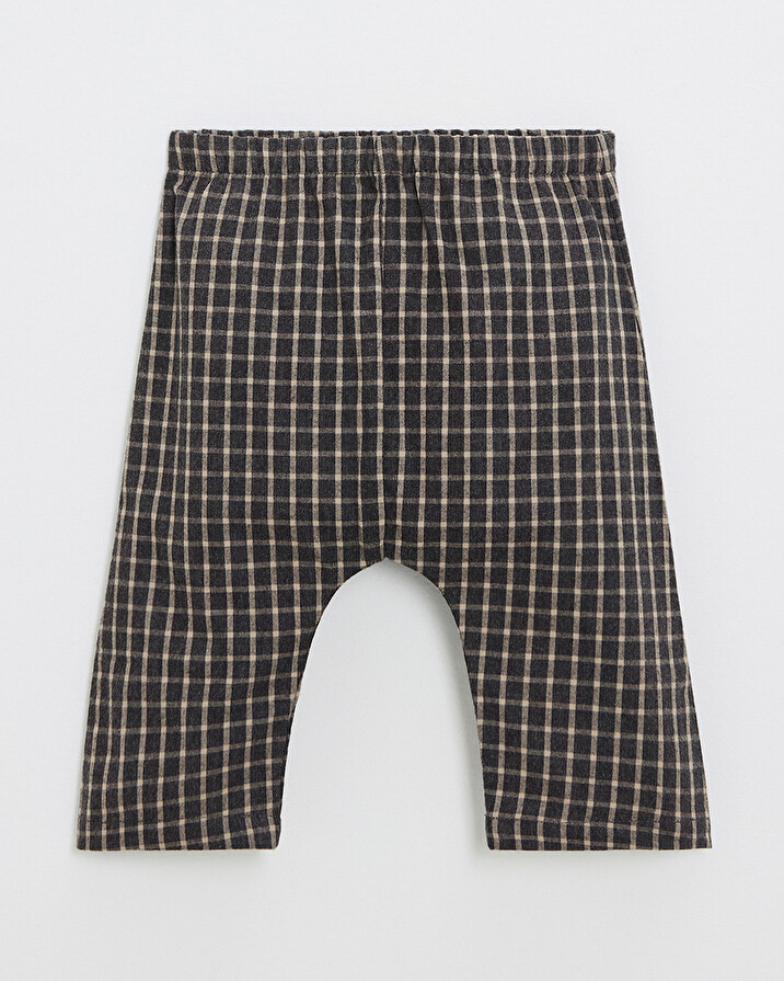 Pyjama deux pièces en flanelle Coloris gris anthracite chiné Natalys