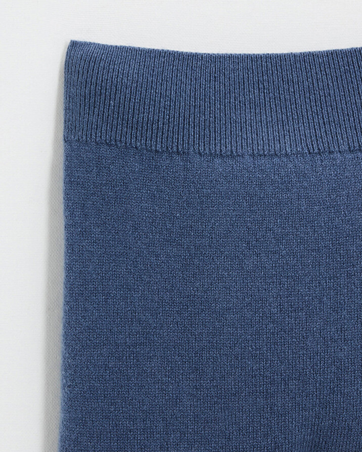Ensemble brodé en laine mérinos Coloris Bleu Natalys