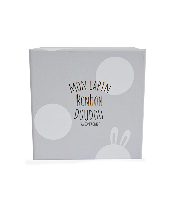 Doudou peluche lapin bonbon Coloris Taupe  Doudou et Compagnie