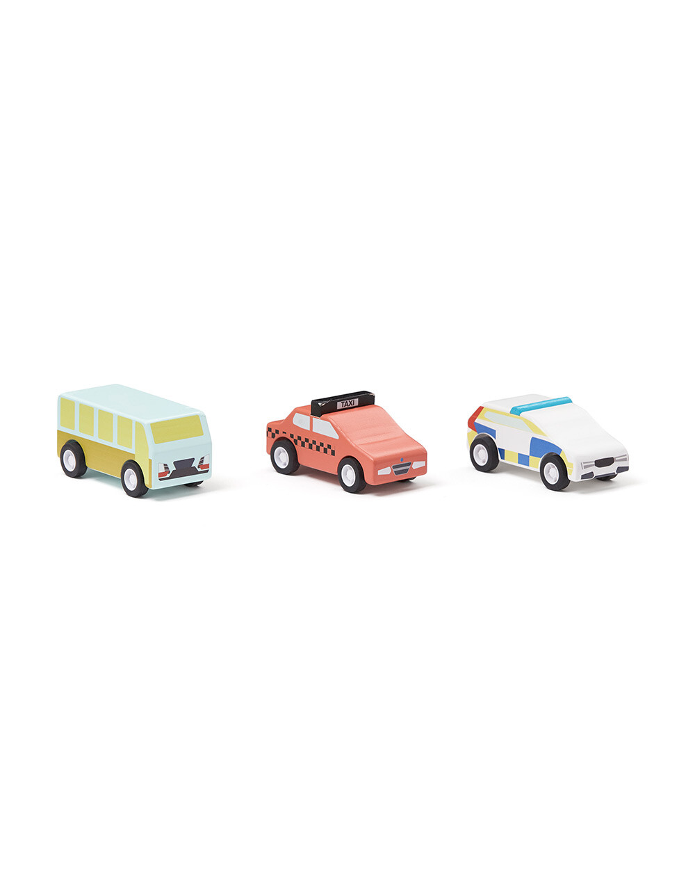 Voitures à friction en bois Lot de 3 Kid's concept
