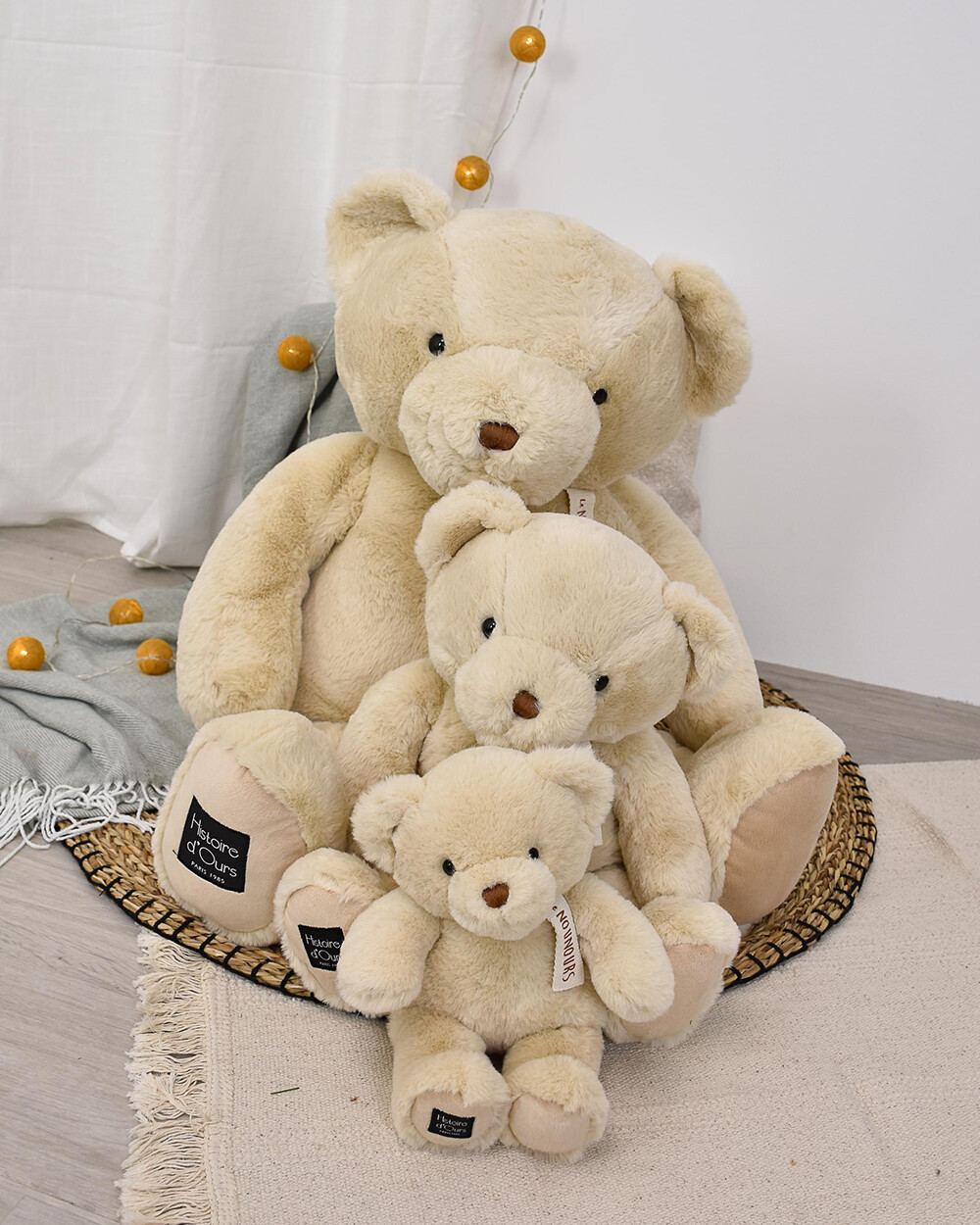 Peluche ours Le Nounours 28 cm Coloris beige  Histoire d'Ours